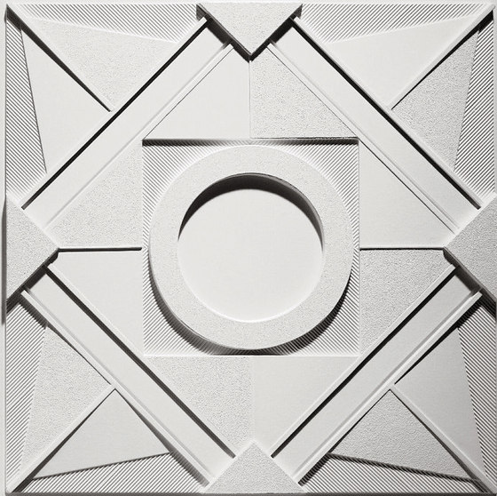 Deco 1 - Circle Ceiling Tile | Lastre minerale composito | Above View Inc