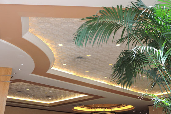 Deco 2 - Square Ceiling Tile | Mineral composite panels | Above View Inc