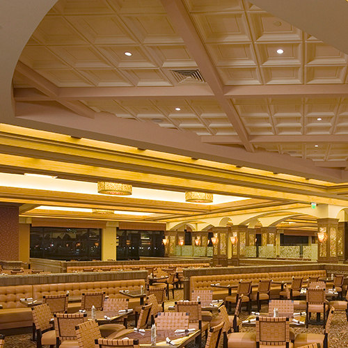 Presidential Coffer Ceiling Tile | Mineral composite panels | Above View Inc