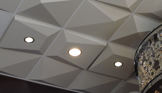 Pyramid Utility Ceiling Tile | Mineralwerkstoff Platten | Above View Inc