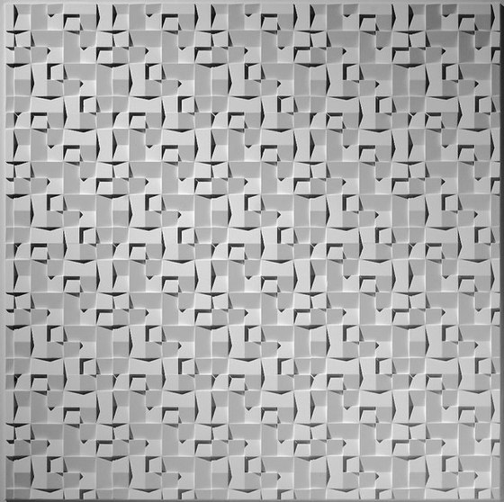 Random Cube Ceiling Tile | Mineralwerkstoff Platten | Above View Inc