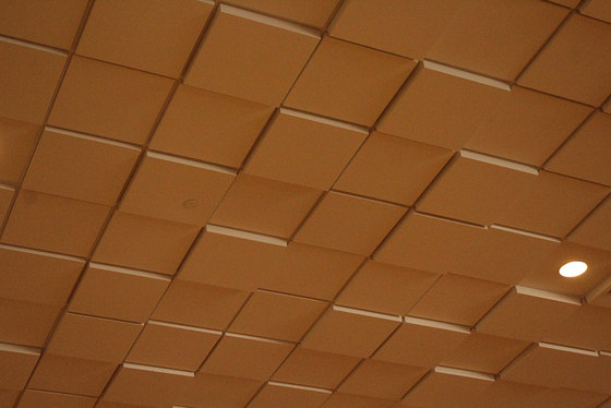 Square Drop 3 Ceiling Tile | Lastre minerale composito | Above View Inc