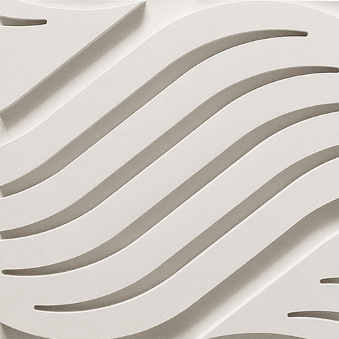 Wave B Ceiling Tile | Lastre minerale composito | Above View Inc