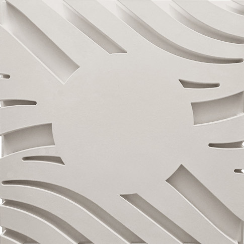 Wave A Smooth Center Ceiling Tile | Mineralwerkstoff Platten | Above View Inc