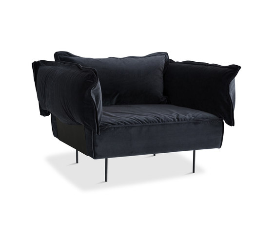 1-Seat Lounge Chair - dark grey | Sessel | HANDVÄRK