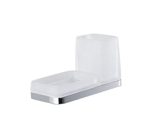 Soap dish holder and glass holder | Porte-savons | COLOMBO DESIGN