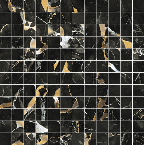 Mosaico 144 Black Gold JW 11 | Piastrelle ceramica | Mirage