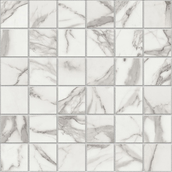 Marstood | Marble 01 | Statuario Mosaic matt | Ceramic mosaics | TERRATINTA GROUP