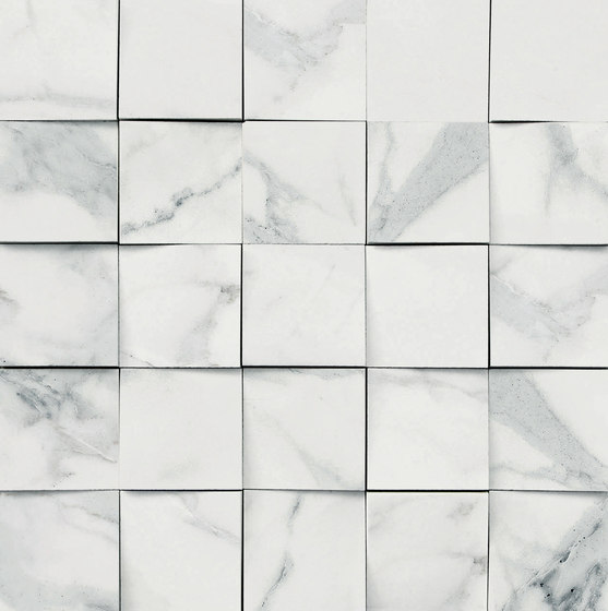 Mosaico 3D Bianco Lunensis JW 12 | Ceramic tiles | Mirage