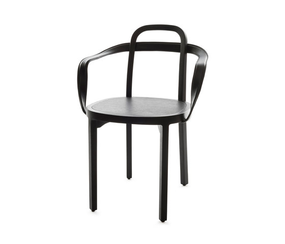 Siro+ | Chair with Armrests | black | Chairs | Woodnotes