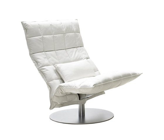 k Chair | wide | Swivel | Leather | Sillones | Woodnotes