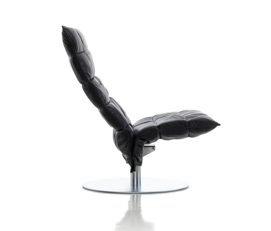 k Chair | wide | Swivel | Leather | Fauteuils | Woodnotes