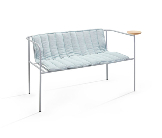 Whitsunday cushion, double grey | Benches | Les Basic