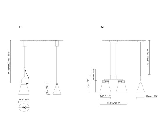 Cone Light S2 | Suspended lights | B.LUX