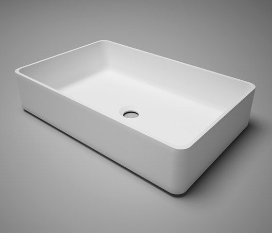 metrix | blu•stone™  rectangular countertop basin | Lavabos | Blu Bathworks