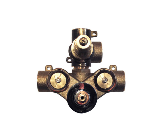 rough-in valves | pure•2 | opus•2 | 1/2" thermostatic tub/shower rough-in valve with 2-way diverter | Éléments encastrés | Blu Bathworks