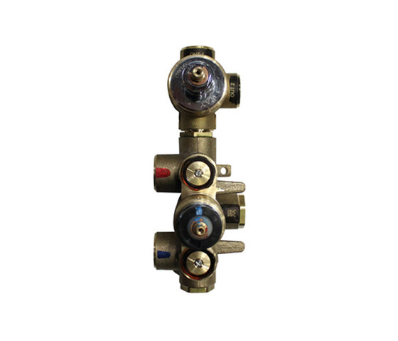 rough-in valves | pure•2 | opus•2 | 3/4" thermostatic tub/shower rough-in valve with 2-way diverter | Elementi incasso parete | Blu Bathworks