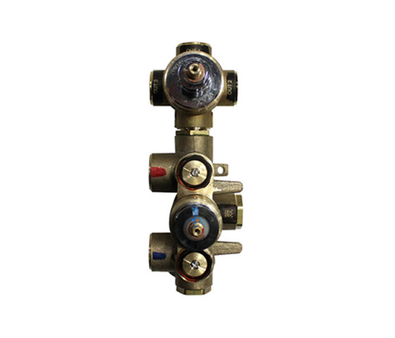 rough-in valves | pure•2 | opus•2 | 3/4" thermostatic tub/shower rough-in valve with 3-way diverter | Elementos internos pared | Blu Bathworks