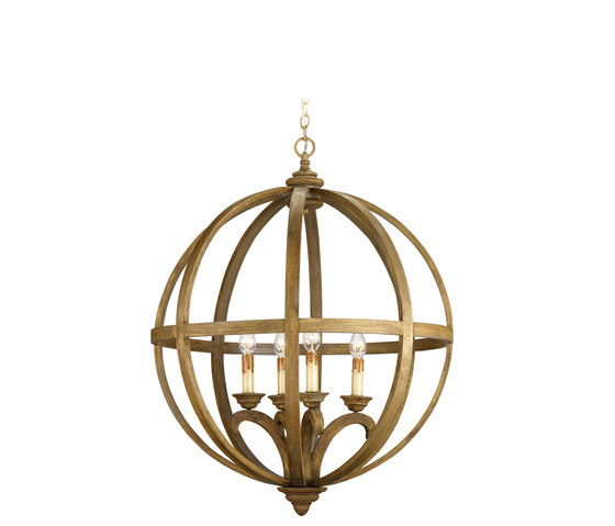 Axel Orb Chandelier, Large | Suspensions | Currey & Company
