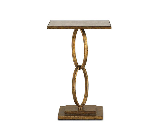 Bangle Accent Table, Gold Leaf | Side tables | Currey & Company