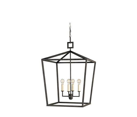 Denison Lantern, Small | Suspended lights | Currey & Company