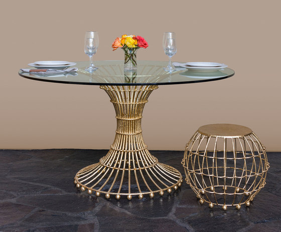 Gilded Cage Dining Table Base | Caballetes de mesa | Fisher Weisman