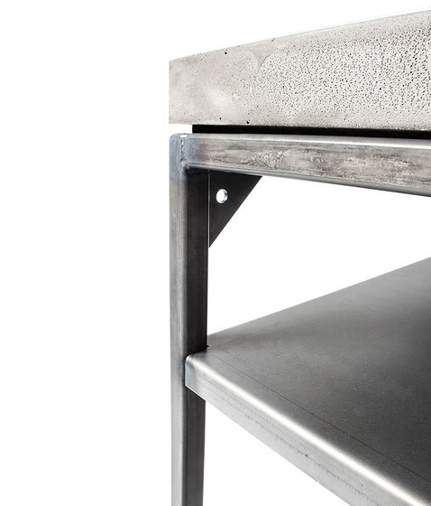 Perspective Concrete and Steel Console | Consolle | Pfeifer Studio