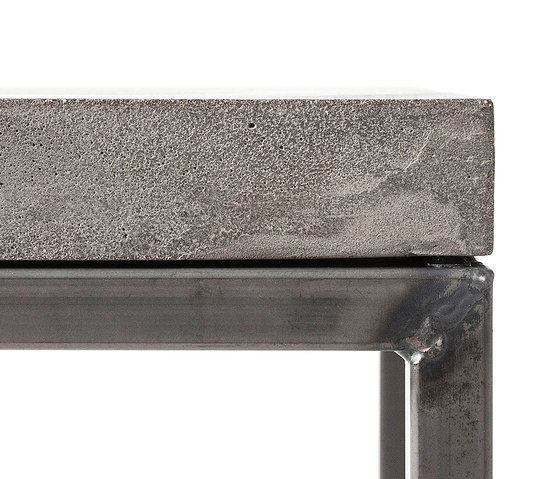 Perspective Concrete and Steel Side Table | Side tables | Pfeifer Studio