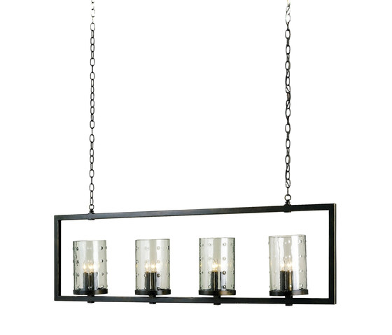Longhope Rectangular Chandelier | Suspensions | Currey & Company
