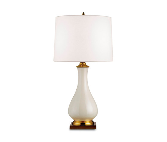Lynton Table Lamp, White | Lampade tavolo | Currey & Company