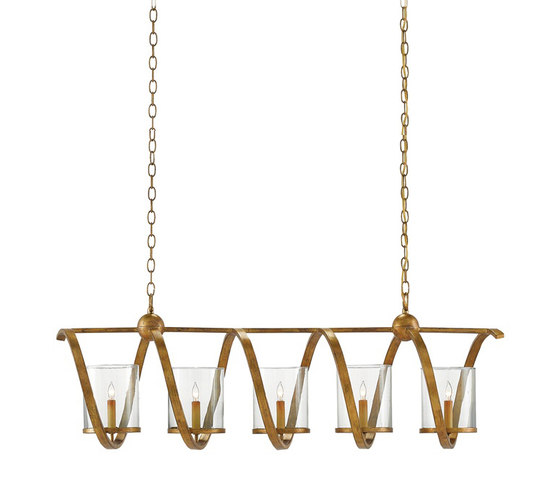 Maximus Rectangular Chandelier | Lámparas de suspensión | Currey & Company