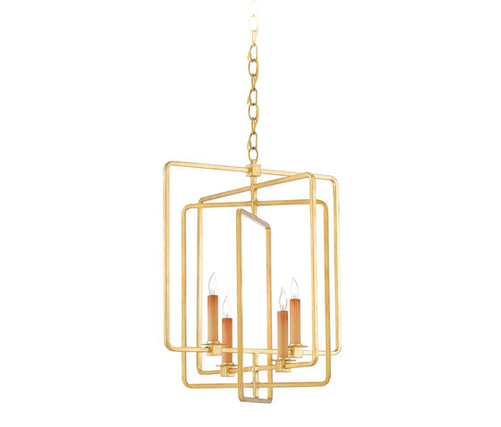 Metro Square Chandelier | Suspended lights | Currey & Company