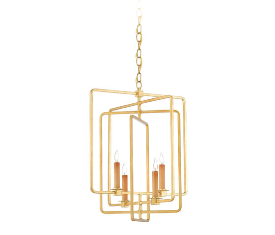 Metro Square Chandelier | Suspensions | Currey & Company