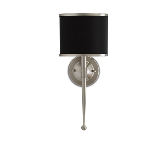 Primo Wall Sconce W/ Black Shade | Wandleuchten | Currey & Company