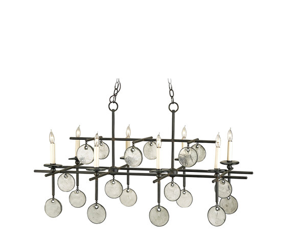 Sethos Rectangular Chandelier | Lámparas de suspensión | Currey & Company