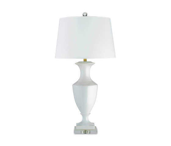 Timeless Table Lamp, White | Luminaires de table | Currey & Company