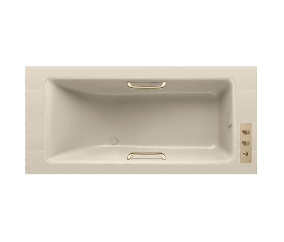 Under-mount bathtub 1800 x 800 mm with deck mounted thermostatic faucet | Badewannen | Armani Roca