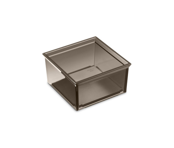 ACCESSORIES | Square container with lid for profile shelf and furniture | Beauty accessory storage | Armani Roca