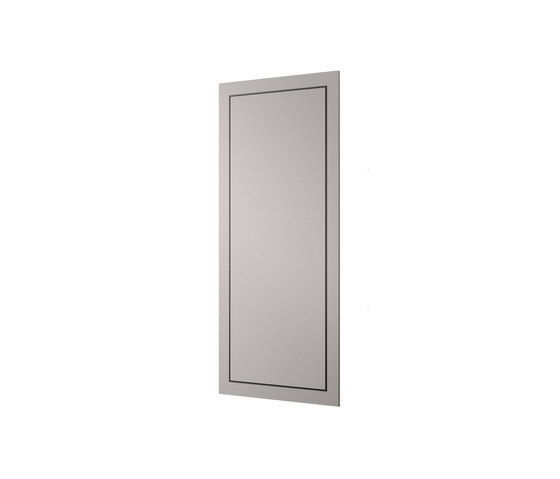 FURNITURE | Armoire verticale encastrée avec miroir grossissant | Silver | Meubles muraux salle de bain | Armani Roca