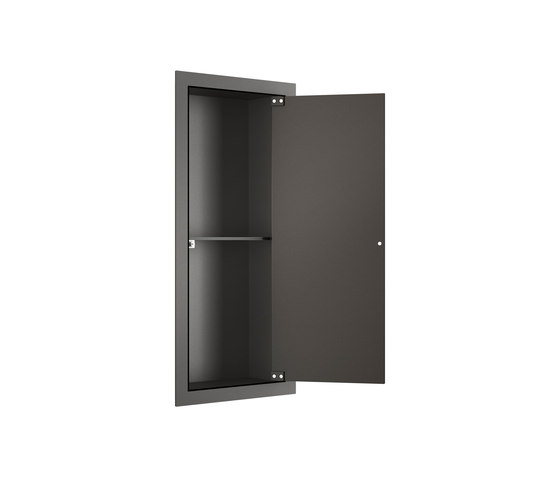 FURNITURE | Armoire verticale encastrée avec une étagère | Nero | Meubles muraux salle de bain | Armani Roca