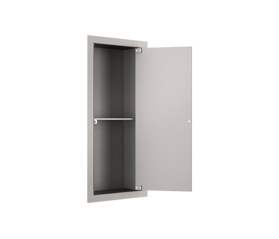 FURNITURE | Armoire verticale encastrée avec une étagère | Silver | Meubles muraux salle de bain | Armani Roca