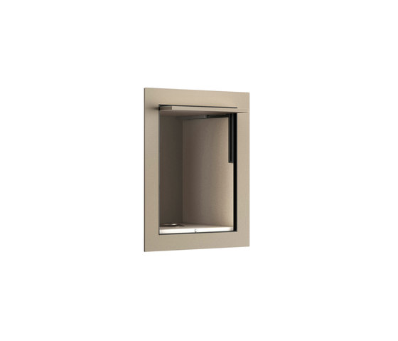 FURNITURE | Built-in cabinet for retractable shower jet for intimate hygiene or toilet-jet for WC cleaning. | Greige | Wandschränke | Armani Roca