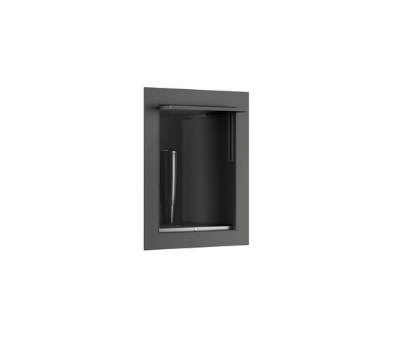 FURNITURE | Built-in cabinet for retractable shower jet for intimate hygiene or toilet-jet for WC cleaning. | Nero | Wandschränke | Armani Roca