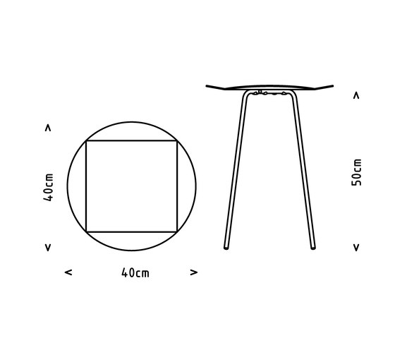 LEITO Tavolino | Quattro tondo | Tavolini alti | Joval
