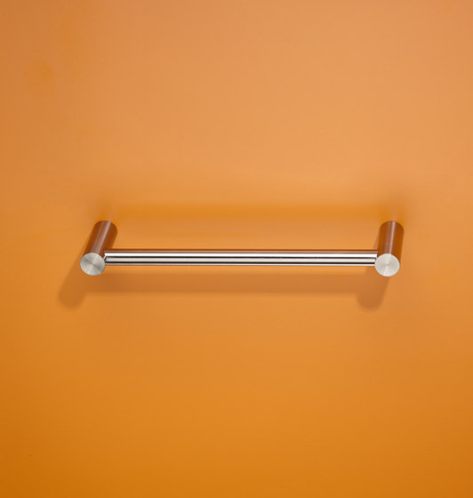 Poignée en forme d'étrier avec supports d'extrémité, barre de poignée Ø10 mm, 320 mm de long | Poignées de meuble | PHOS Design