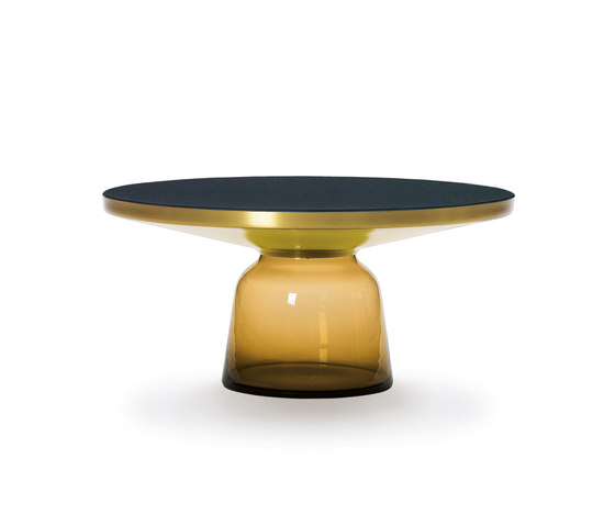 Bell Coffee Table brass-glass-orange | Mesas de centro | ClassiCon