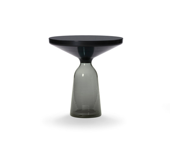 Bell Side Table steel-glass-grey | Mesas auxiliares | ClassiCon