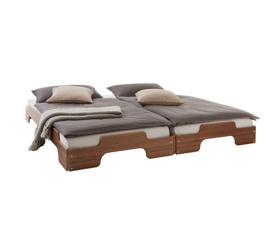 Stacking bed classic walnut | Camas | Müller small living
