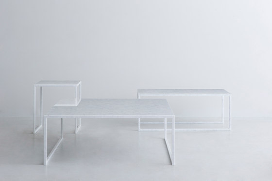 BK | table white | Mesas de centro | By interiors inc.