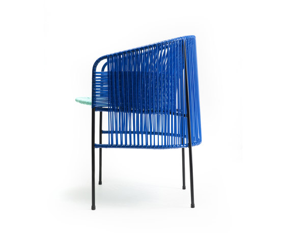 Caribe | dining chair, blue/mint/black | Sillas | Ames